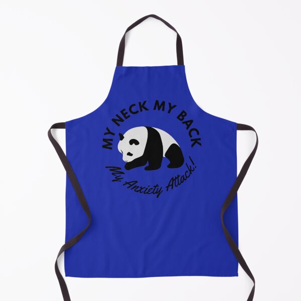 Item preview, Anxiety Attack Panda (blue) designed and sold by BuckWildDesigns.