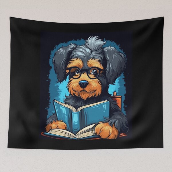 Item preview, My Smart Dog Reading. Nice Gift For Lovers Of Books And Dogs. designed and sold by LuNkyRose.