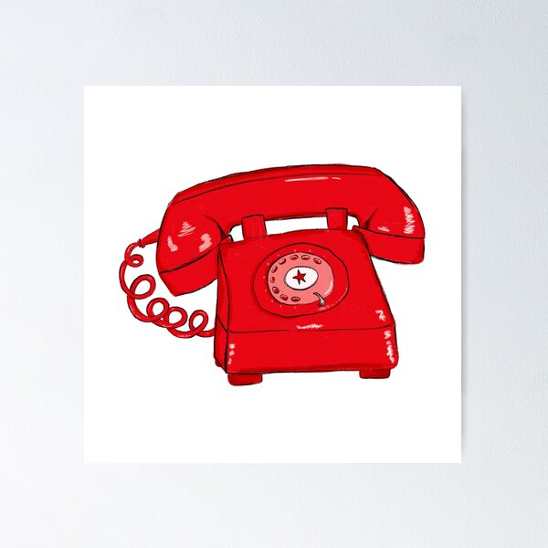 Item preview, Red Rotary Phone designed and sold by GraceMakes03.