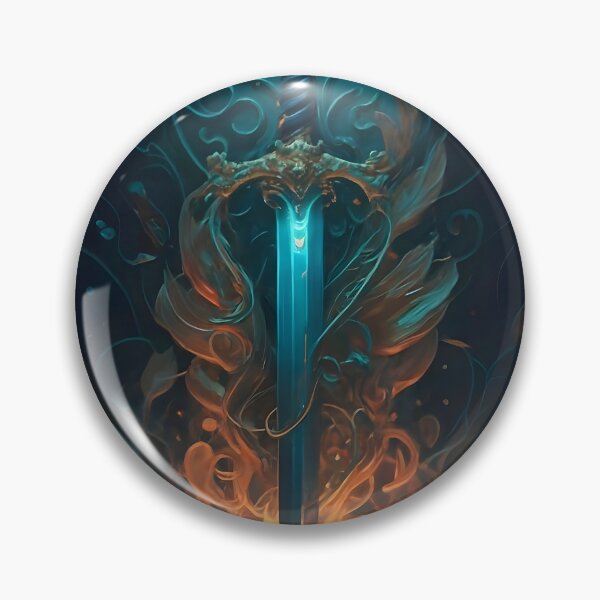 Item preview, Ethereal Flameblade - Intricate Fantasy Sword Art designed and sold by DragonRealms.