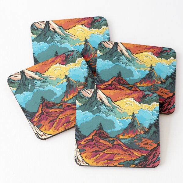Item preview, Comic Book Pop Art "Mystic Mountains" #1 designed and sold by CareToCanvas.