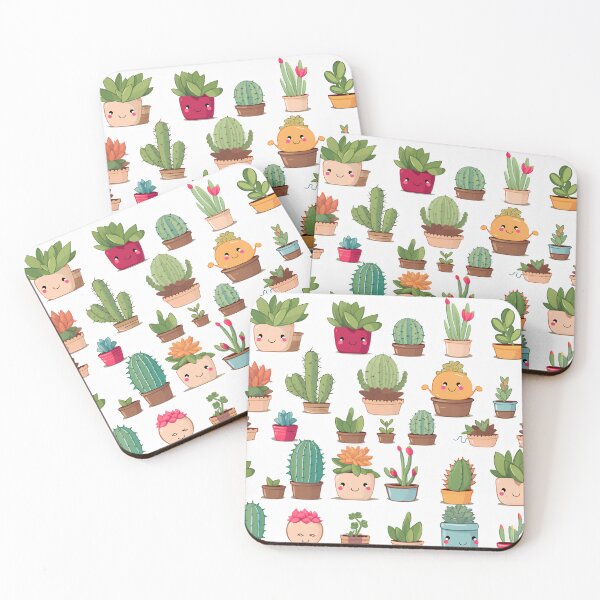 Item preview, Cute Kawaii Style House Plants #2 designed and sold by CareToCanvas.
