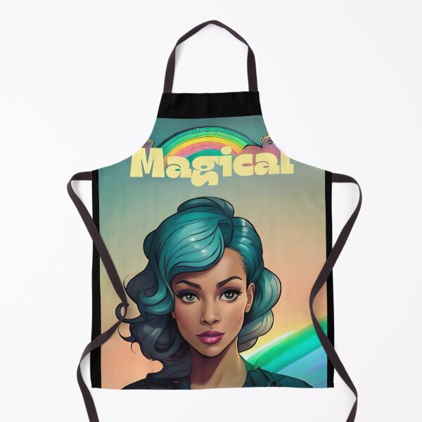 Item preview, Glam Woman Magical Inspiration Rainbow Teal Motivation Woman designed and sold by Melan Designs.