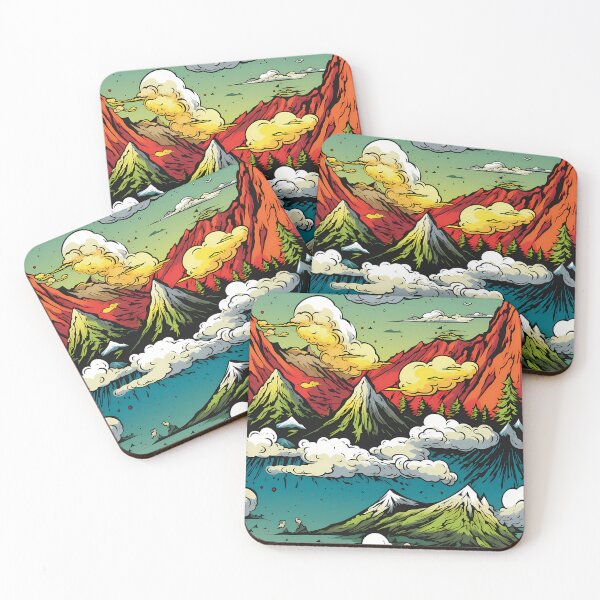 Item preview, Comic Book Pop Art "Mystic Mountains" #3 designed and sold by CareToCanvas.
