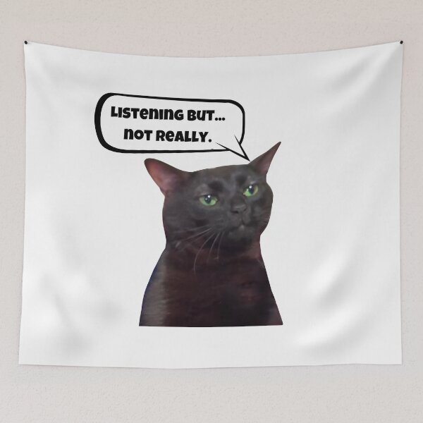 Item preview, Cat zoning out  - Sticker designed and sold by InfinityImprint.