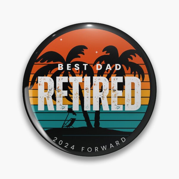 Item preview, Best Dad retired 2024 forward retro T Shirt Men retirement gift    designed and sold by TheChibuGroup.