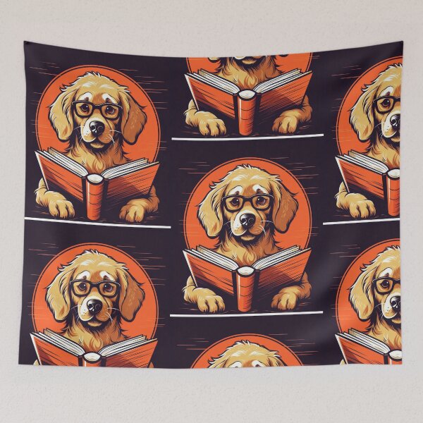 Item preview, My Smart Dog Reading. Nice Gift For Lovers Of Books And Dogs. designed and sold by LuNkyRose.