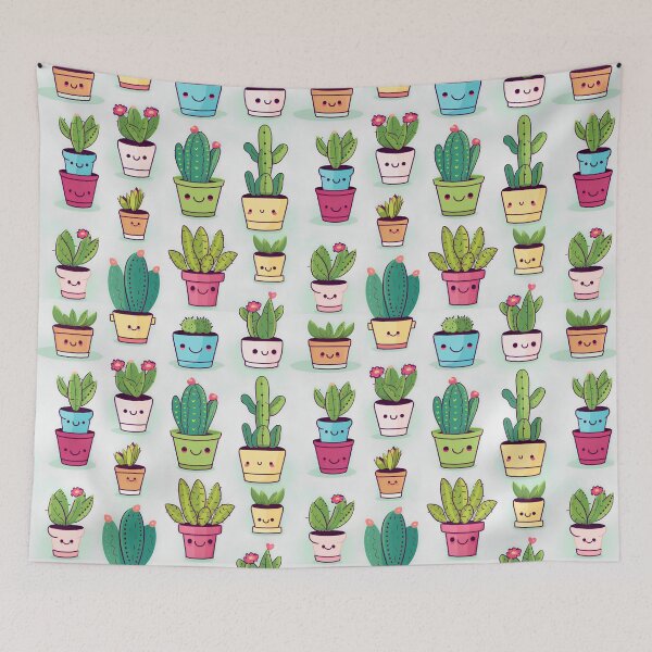Item preview, Cute Kawaii Style House Plants #4 designed and sold by CareToCanvas.