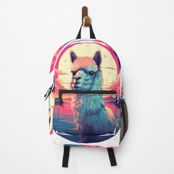 Item preview, Retrowave Alpaca designed and sold by Fragile Prints.
