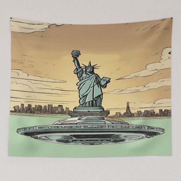 Item preview, Statue of Liberty UFO designed and sold by AngelaGGTZ.