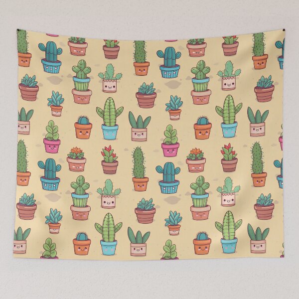 Item preview, Cute Kawaii Style House Plants #5 designed and sold by CareToCanvas.