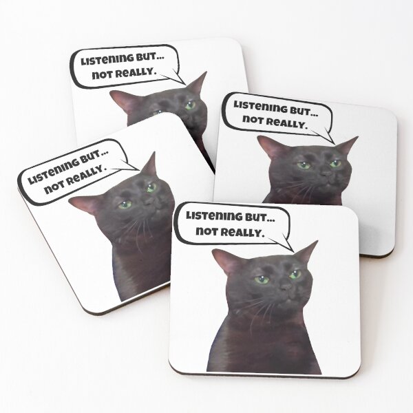 Item preview, Cat zoning out  - Sticker designed and sold by InfinityImprint.