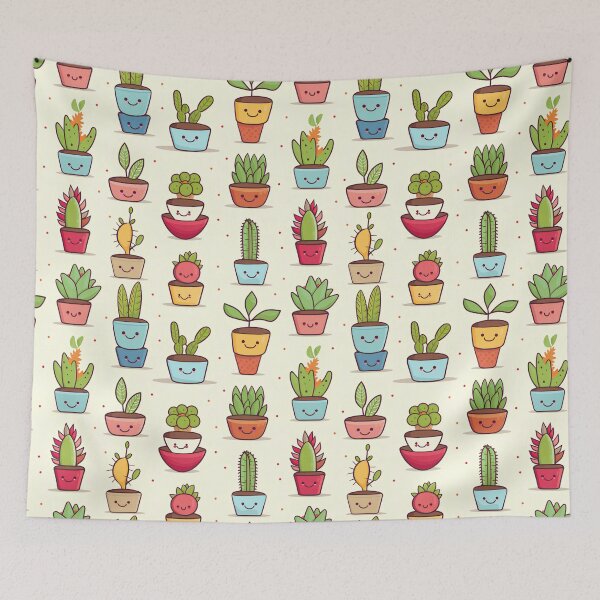 Item preview, Cute Kawaii Style House Plants #6 designed and sold by CareToCanvas.