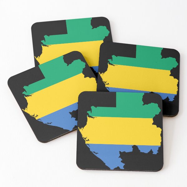 Item preview, Gabon Map designed and sold by feether-store.