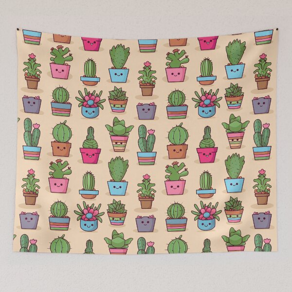 Item preview, Cute Kawaii Style House Plants #7 designed and sold by CareToCanvas.