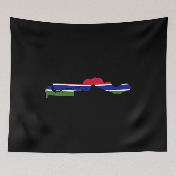 Item preview, Gambian Map designed and sold by feether-store.