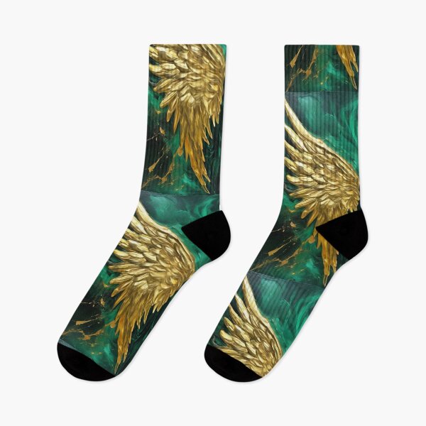 Item preview, Golden Angel Wings and Divine Green Energy for Spiritual Awakening and Angelic Protection designed and sold by GlowtalkDesign.