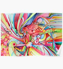 Fe & Irony - Abstract Watercolor Painting Poster