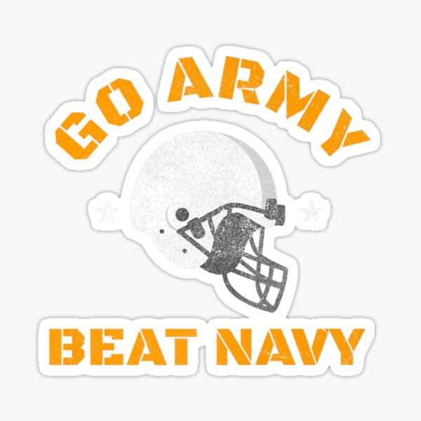 Go Navy Beat Army Big Letter Stickers and Products by Navy Love Co Sticker  for Sale by NavyLoveCo