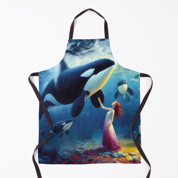 Item preview, Orca dances with mermaid designed and sold by Wallisart.