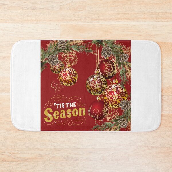Item preview, 'Tis the Season Gold & Red Ornaments with Pine Cones! designed and sold by TidyKitchenInc.
