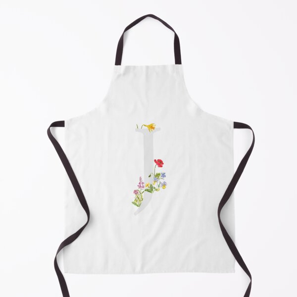 Item preview, botanical monogram alphabet J wildflowers designed and sold by SelenePaintings .