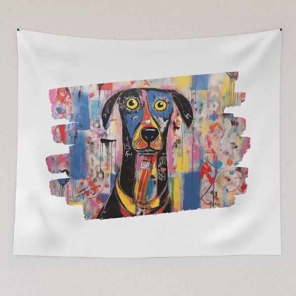 Item preview, Abstract Dog, Cartoon, Colorful designed and sold by ChristyPatino.
