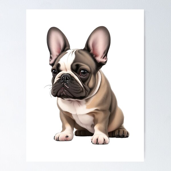 Item preview, Kawaii Cute Baby Puppy Frenchie French Bulldog designed and sold by Cucumber Designs.