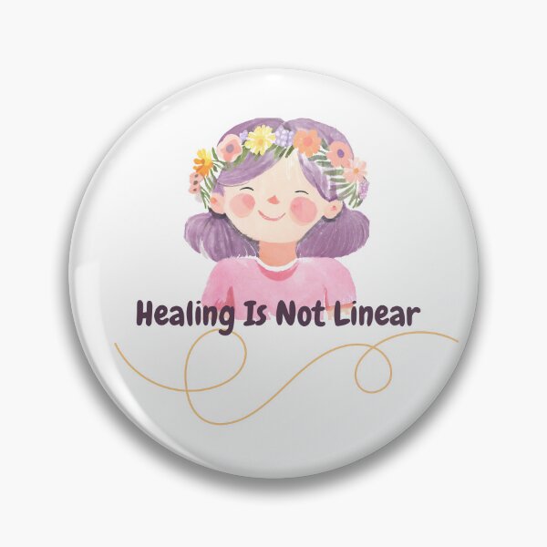 Item preview, Healing Is Not Linear girl - Watercolor Illustration designed and sold by PixelBadBunny.