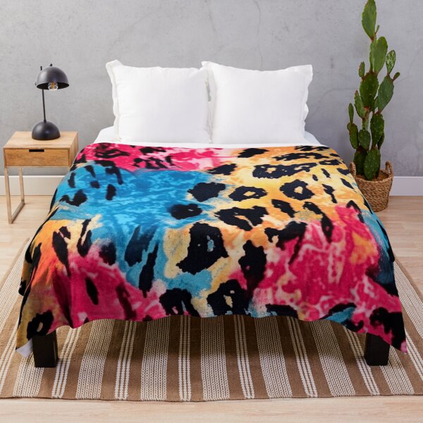 Item preview, Kitty Smashed The Fruit, Trendy, Bright Leopard Pattern by BCH designed and sold by BossyCatHome.
