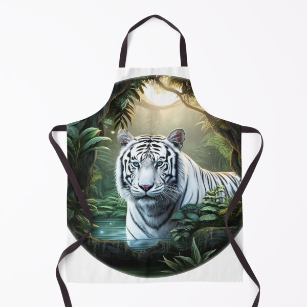 Item preview, White Tiger in a Rain Forest designed and sold by ChristyPatino.