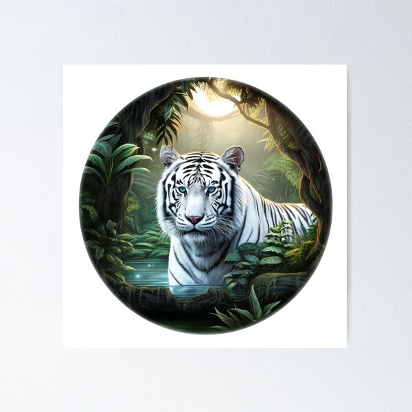 Tiger Redbubble Black Sale | White Posters for