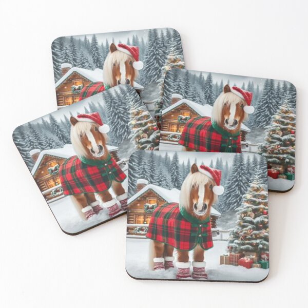 Item preview, The Christmas horse at the chalet. designed and sold by Karine Dupras.