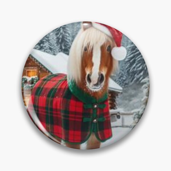 Item preview, The Christmas horse at the chalet. designed and sold by Karine Dupras.