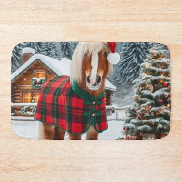 Item preview, The Christmas horse at the chalet. designed and sold by Karine Dupras.