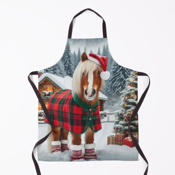 Item preview, The Christmas horse at the chalet. designed and sold by Karine Dupras.