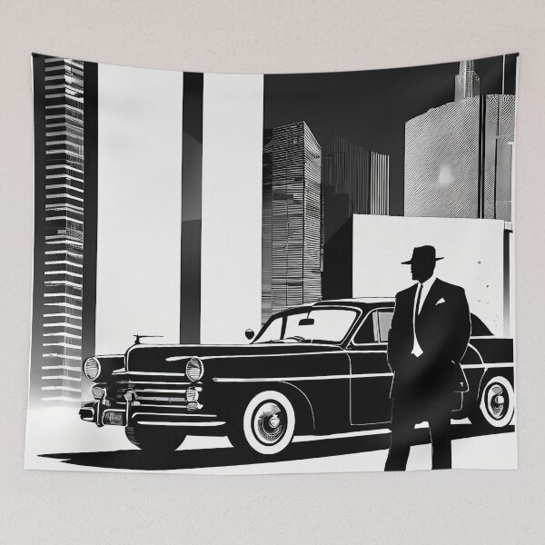 Item preview, Shadow and Style: Emblematic Silhouettes of the Mafia Era designed and sold by Artedig.