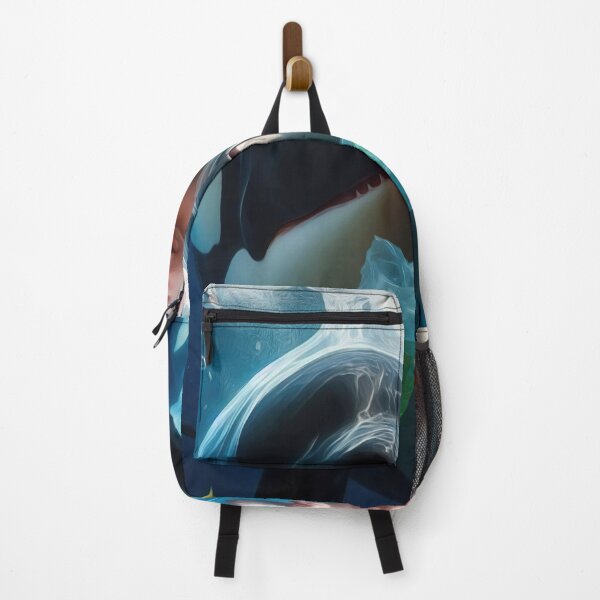 Item preview, Orca with baby in plastic waste designed and sold by Wallisart.