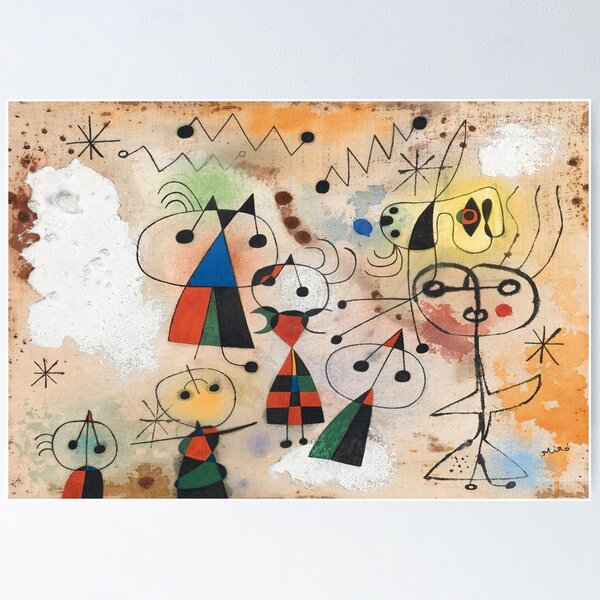 Aperçu de l'œuvre Joan miro oeuvre joan miro peintures joan miró joan miro dessin créée et vendue par Rayscompany.