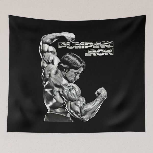 Artikelvorschau, Pumping Iron Arnold Schwarzenegger Fan-Kunst. entworfen und verkauft von HuzaifaNaveedh.