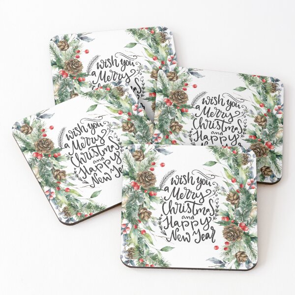 Item preview, Wish You a Merry Christmas and a Happy New Year! designed and sold by TidyKitchenInc.