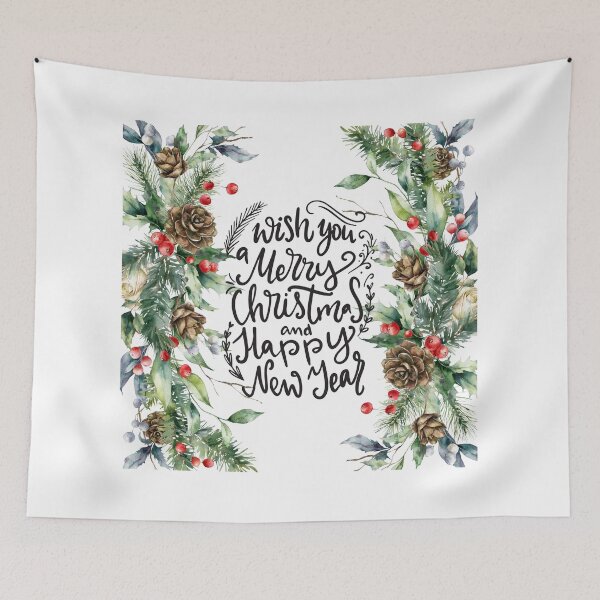 Item preview, Wish You a Merry Christmas and a Happy New Year! designed and sold by TidyKitchenInc.