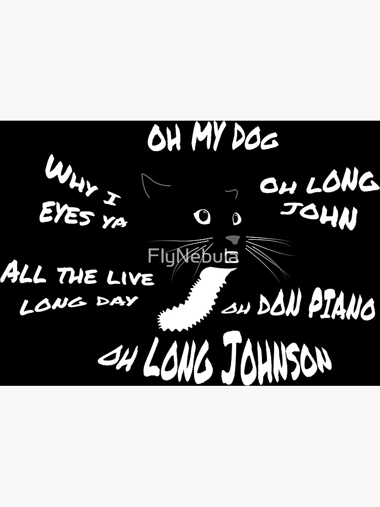 "Oh Long Johnson Cat" Poster by FlyNebula Redbubble