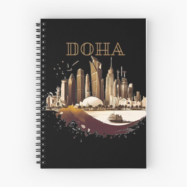 Artikelvorschau, „Doha Skyline: Urban Sketch“ entworfen und verkauft von Art-Vortex-fr.
