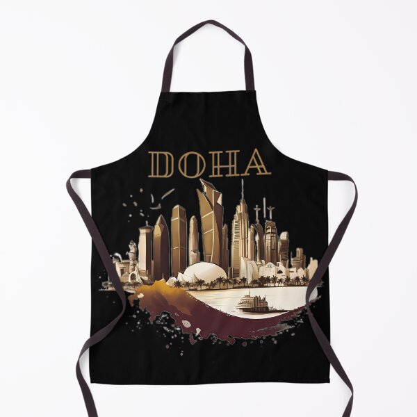 Item preview, “Doha Skyline: Urban Sketch” designed and sold by Art-Vortex-fr.