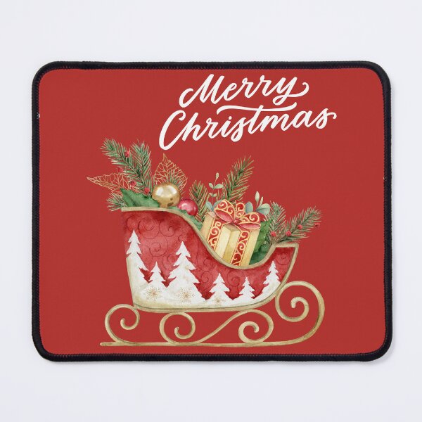 Item preview, Merry Christmas Santa's Sleigh with Presents! designed and sold by TidyKitchenInc.