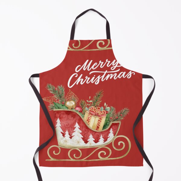 Item preview, Merry Christmas Santa's Sleigh with Presents! designed and sold by TidyKitchenInc.