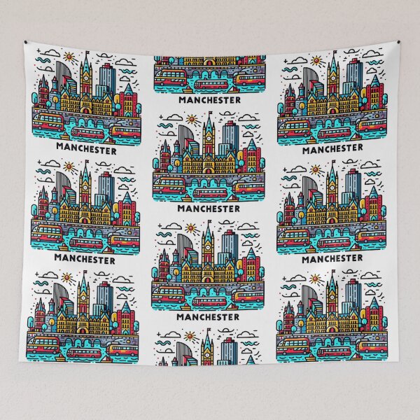 Item preview, MANCHESTER Pop Art designed and sold by PickledjoArt.