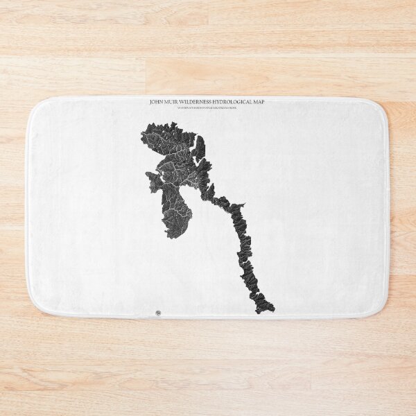 Item preview, John Muir Wilderness Hydrological Map designed and sold by Crypto Tography.