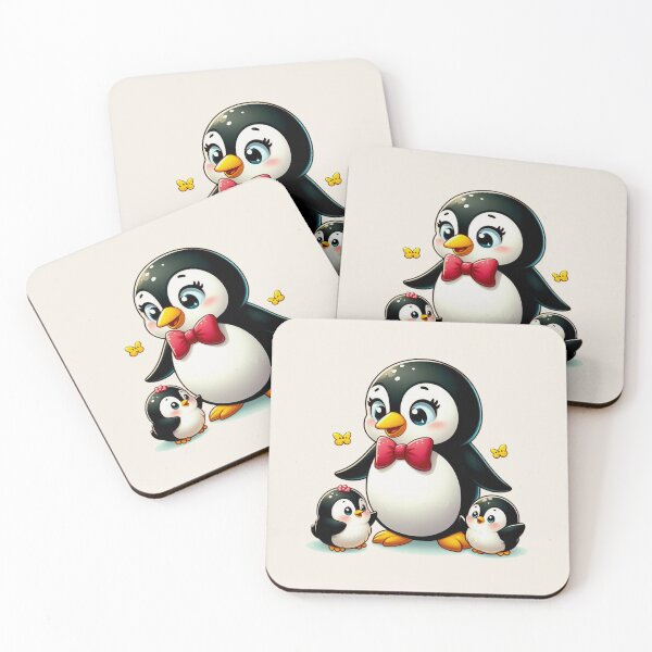Aperçu de l'œuvre Pingouins mignons créée et vendue par reimaige.